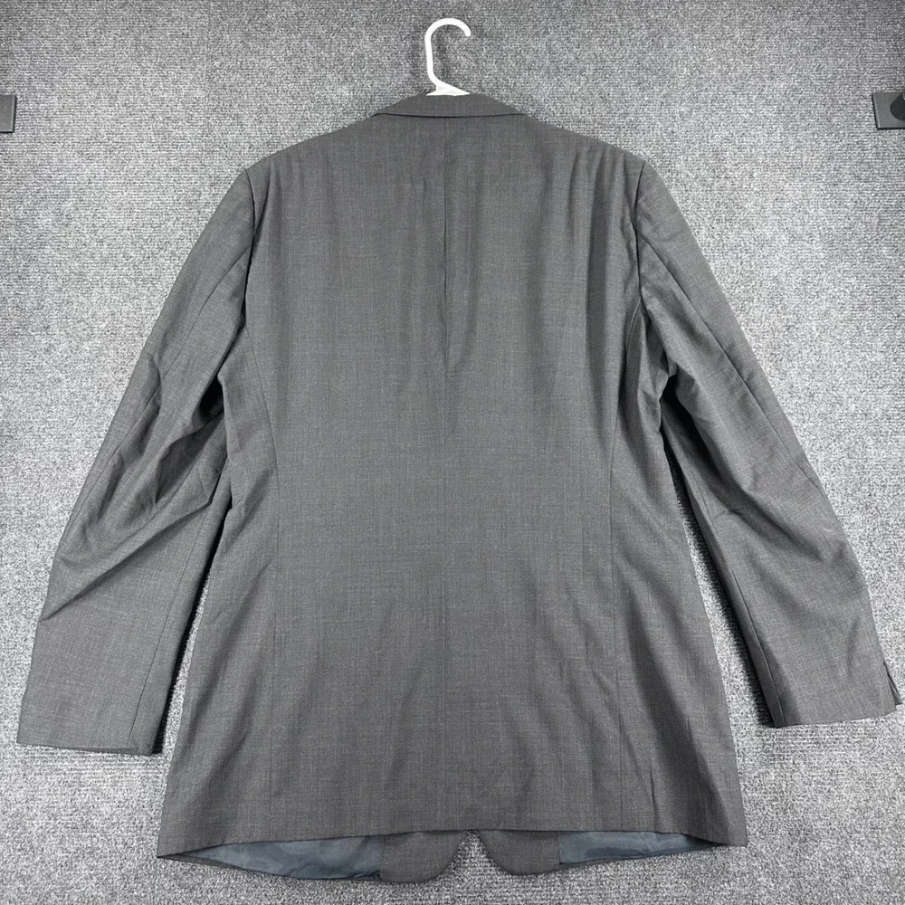 Emporio Armani‎ Blazer Mens 44R Grey Virgin Wool Cashmere Suit Jacket Italy